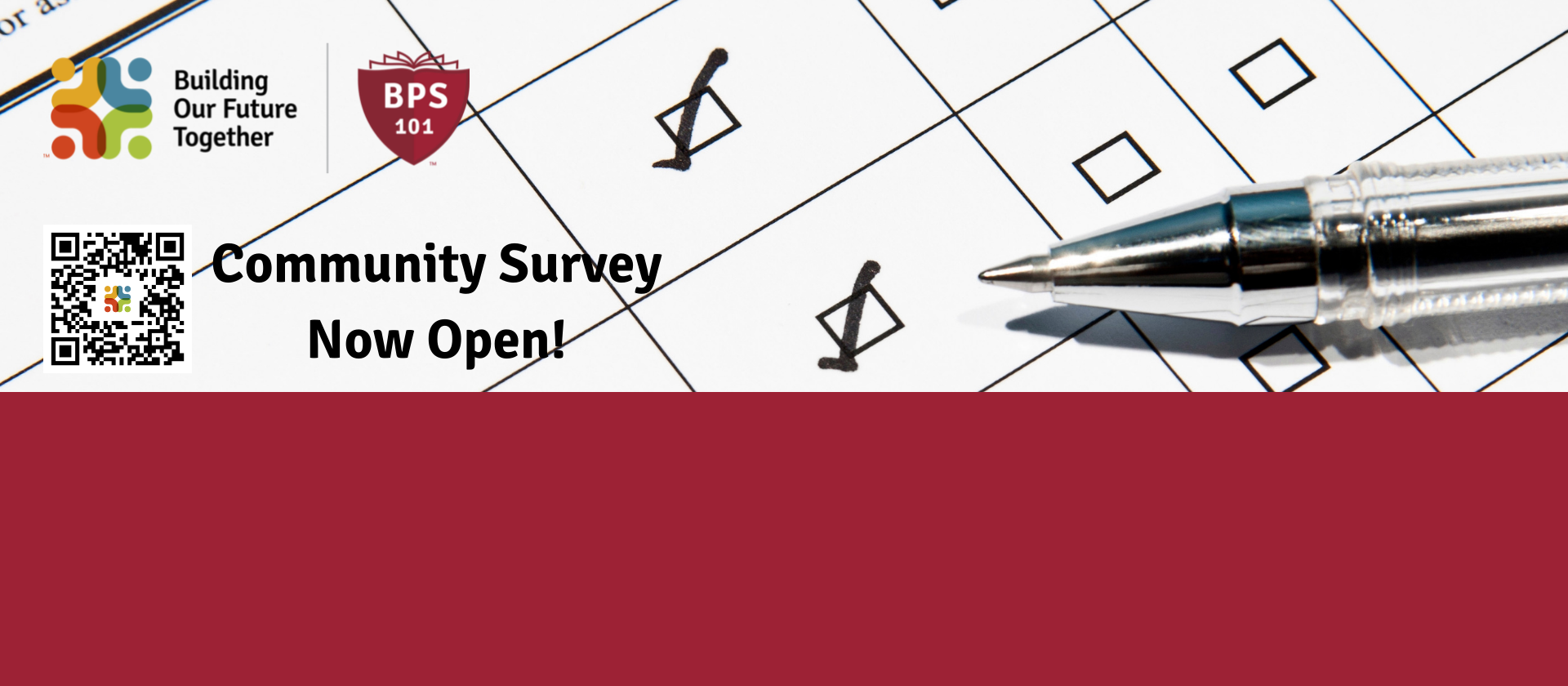 <h2>Building Our Future Together</h2>
<p class="p2"><span class="s1">The Community Survey is open until May 14th. Help us shape the future of Batavia&#8217;s schools!</span></p>
<p>&nbsp;</p>
<a href="https://www.bps101.net/boft/" class="button ">HERE</a>
